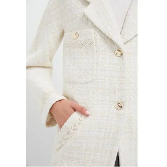 NWT Tuckernuck Ivory Tweed Renata Jacket - Picture 5 of 10